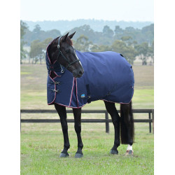 ComFiTec Essential Turnout Decke WeatherBeeta 50 g Combo Marine / Bordeaux Blau