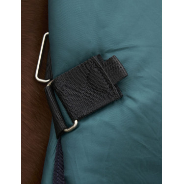 ComFiTec Plus Dynamic Turnout-Decke WeatherBeeta 100 g mit abnehmbarem Halsstück Waldgrün / Marineblau Grün ComFiTec Plus Dynamic Turnout-Decke WeatherBeeta 100 g mit abnehmbarem Halsstück Waldgrün / Marineblau Grün