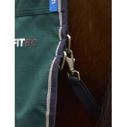 ComFiTec Plus Dynamic Turnout-Decke WeatherBeeta 100 g mit abnehmbarem Halsstück Waldgrün / Marineblau Gr&uuml;n