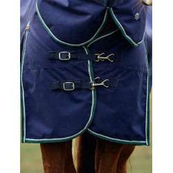 ComFiTec Plus Dynamic Weatherbeeta 0 g Decke mit abnehmbarem Halsteil Marine / Waldgrün Blau