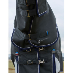 ComFiTec Ultra Turnout-Decke Weatherbeeta mit abnehmbarem Hals 100 g Schwarz