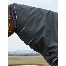 ComFiTec Ultra Turnout-Decke Weatherbeeta mit abnehmbarem Hals 100 g Schwarz