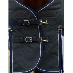 ComFiTec Ultra Turnout-Decke Weatherbeeta mit abnehmbarem Hals 100 g Schwarz