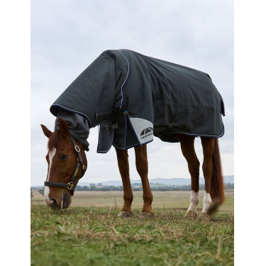 ComFiTec Ultra Turnout-Decke Weatherbeeta mit abnehmbarem Hals 100 g Schwarz