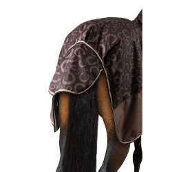 Leichte Outdoor-Decke Glasgow mit Halsteil Horze Pflaume mit Schokolade