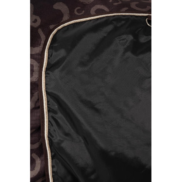 Leichte Outdoor-Decke Glasgow mit Halsteil Horze Pflaume mit Schokolade