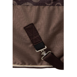 Leichte Outdoor-Decke Glasgow mit Halsteil Horze Pflaume mit Schokolade