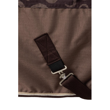 Leichte Outdoor-Decke Glasgow mit Halsteil Horze Pflaume mit Schokolade