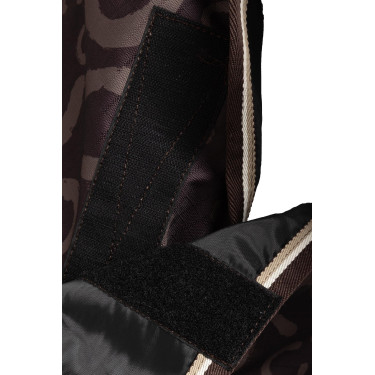 Leichte Outdoor-Decke Glasgow mit Halsteil Horze Pflaume mit Schokolade