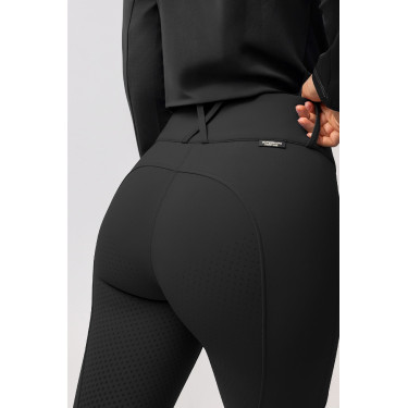 Thermoreithose Horze Grand Prix Pro Damen mit Vollgrip Schwarz