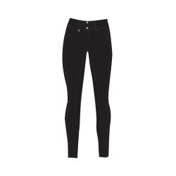 Thermoreithose Horze Grand Prix Pro Damen mit Vollgrip Schwarz