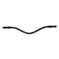 Stirnband mit Strass Horze Columbia Schwarz / Silber