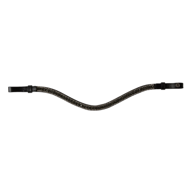 Stirnband mit Strass Horze Columbia Schwarz / Silber