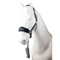 Horze Magic Halfter und Führstrick Sturmgrau
