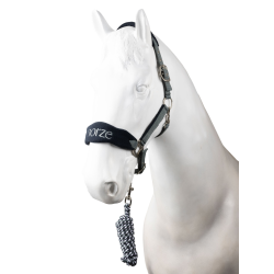 Horze Magic Halfter und Führstrick Sturmgrau