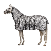 Pony-Fliegendecke mit Halsteil Horze Defender Zebra Motive