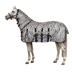 Pony-Fliegendecke mit Halsteil Horze Defender Zebra Motive