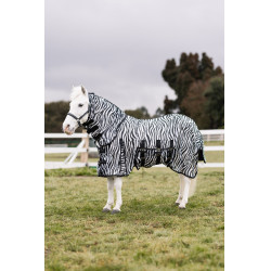 Pony-Fliegendecke mit Halsteil Horze Defender Zebra Motive