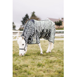 Pony-Fliegendecke mit Halsteil Horze Defender Zebra Motive