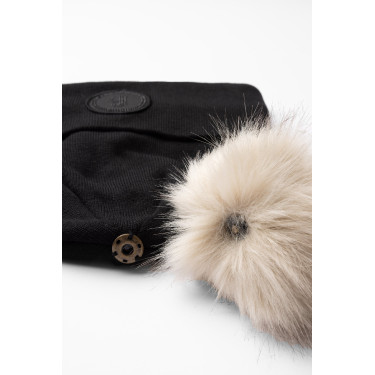 Gestrickte Mütze mit abnehmbarem Pompon B Vertigo Sydney Schwarz