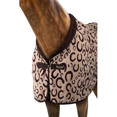 Horze Abschwitzdecke aus Langhaarfleece Humus