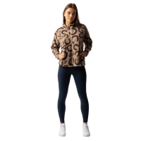 Damen-Fleecejacke Horze Ariana Brauner Print