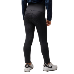 Kinder-Thermo-Leggings mit Vollgrip Horze Gillian Dunkelmarine Blau