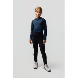 Kinder-Thermo-Leggings mit Vollgrip Horze Gillian Dunkelmarine Blau