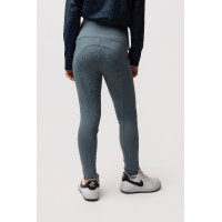 Kinder-Thermo-Leggings mit Vollgrip Horze Gillian Sturmgrau