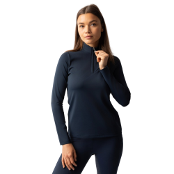 Trainings-T-Shirt mit langen Ärmeln für Damen Horze Lilian Heidelbeere Grau