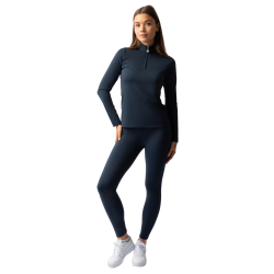 Trainings-T-Shirt mit langen Ärmeln für Damen Horze Lilian Heidelbeere Grau