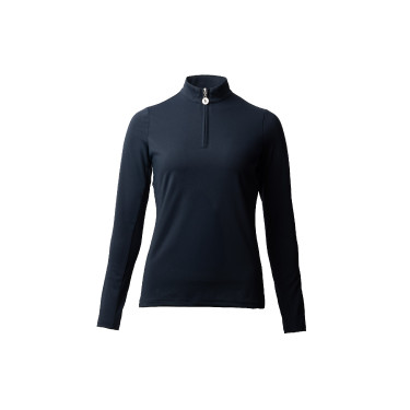 Trainings-T-Shirt mit langen Ärmeln für Damen Horze Lilian Heidelbeere Grau