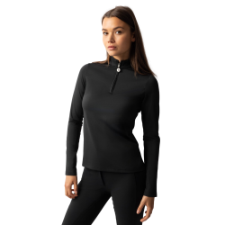 Trainings-T-Shirt mit langen Ärmeln für Damen Horze Lilian Schwarz