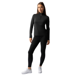 Trainings-T-Shirt mit langen Ärmeln für Damen Horze Lilian Schwarz