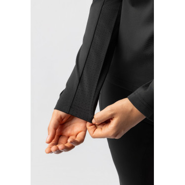 Trainings-T-Shirt mit langen Ärmeln für Damen Horze Lilian Schwarz