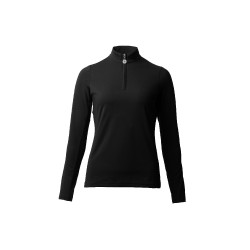 Trainings-T-Shirt mit langen Ärmeln für Damen Horze Lilian Schwarz