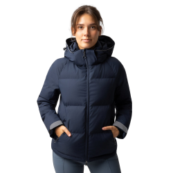 Daunenjacke Horze Dina Heidelbeere Grau
