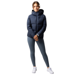 Daunenjacke Horze Dina Heidelbeere Grau