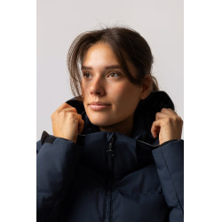 Daunenjacke Horze Dina Heidelbeere Grau