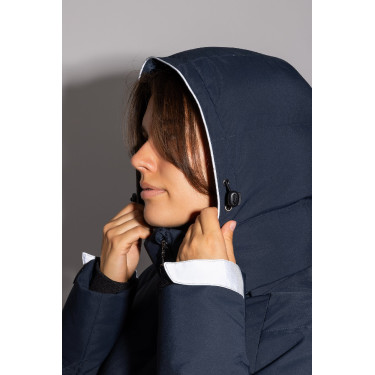 Daunenjacke Horze Dina Heidelbeere Grau