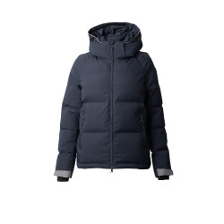 Daunenjacke Horze Dina Heidelbeere Grau