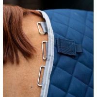 Boxdecke Horseware Amigo Plus Disc 200g Marine / Titan Grau / Silber Marineblau