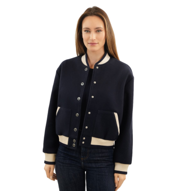 Damen-Bomberjacke Harcour Beryl Marine Marineblau