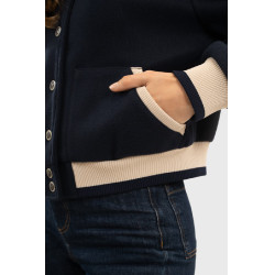 Damen-Bomberjacke Harcour Beryl Marine Marineblau