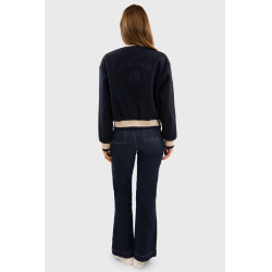 Damen-Bomberjacke Harcour Beryl Marine Marineblau