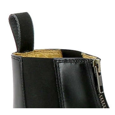 Kinderstiefeletten Equithème Reißverschluss Leder Schwarz