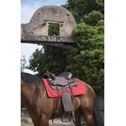 Westride Navajo Teppich Baumwolle/Acryl einfarbig Rot