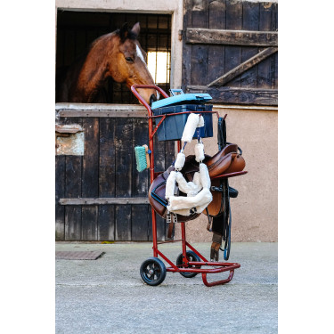 Abnehmbarer Sattelbockwagen Hippotonic Bordeaux