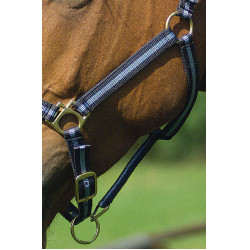 Nylonhalfter mit Leder unterlegt Norton Marine / Himmelblau Nylonhalfter mit Leder unterlegt Norton Marine / Himmelblau