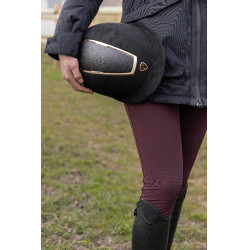 Equithème Glint Lamé Reithelm Schwarz / Roségold neues Modell Equithème Glint Lamé Reithelm Schwarz / Roségold neues Modell